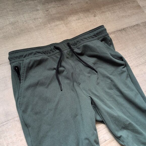 01 ALGO Quick Dry Performance Pants Joggers UPF 50 Moisture Wicking Green Medium - Picture 5 of 7